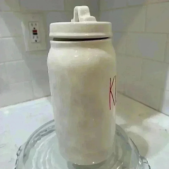 Rae Dunn Tall KISSES Canister New - Picture 11 of 13